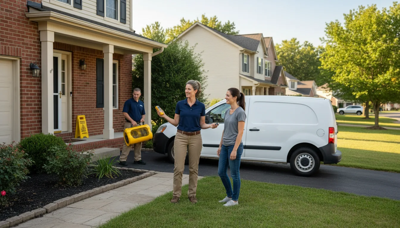 Residential water damage restoration in Mcalisterville, PA